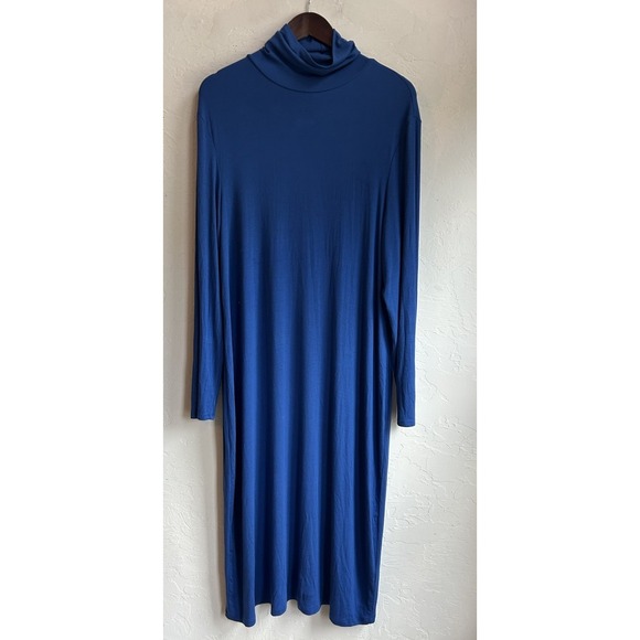 Universal Standard Dresses & Skirts - Universal Standard Foundation Turtleneck Long Sleeve Dress L Sodalite Blue NWT